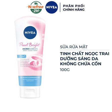 Sữa Rửa Mặt Nivea Tinh Chất Ngọc Trai Làm Sáng Da 100g 01