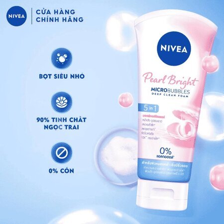 Sữa Rửa Mặt Nivea Tinh Chất Ngọc Trai Làm Sáng Da 100g 02