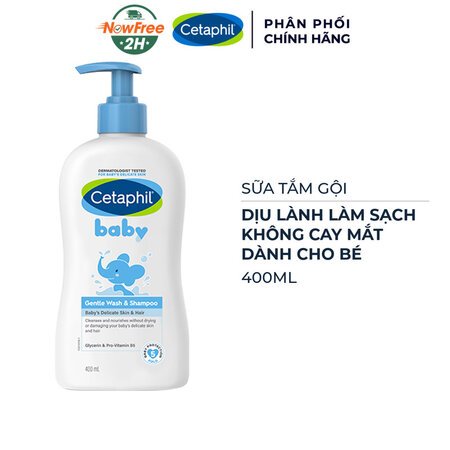 Sữa Tắm Gội Cetaphil Dịu Lành Cho Bé 400ml 01