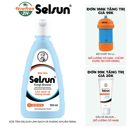 Sữa Tắm Selsun Làm Sạch Và Kháng Khuẩn 150ml 01