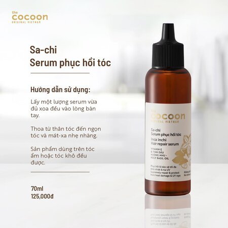 Tinh Chất Dưỡng Tóc Cocoon Hỗ Trợ Phục Hồi & Bảo Vệ 70ml 03