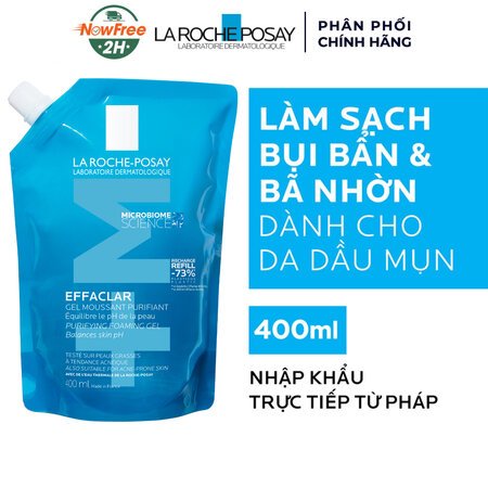 Túi Refill Gel Rửa Mặt La Roche-Posay Cho Da Dầu, Nhạy Cảm 400ml 01