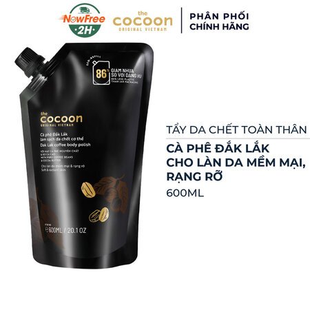 Túi Refill Tẩy Da Chết Toàn Thân Cocoon Sạch Da 600ml 01