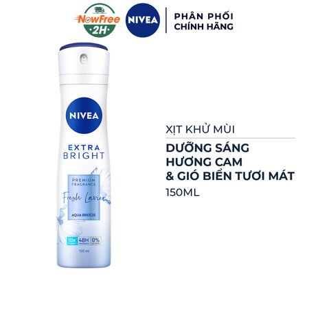 Xịt Khử Mùi Nivea Dưỡng Sáng Hương Cam & Gió Biển 150ml 01