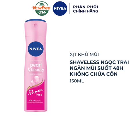 Xịt Khử Mùi Nivea Shaveless Ngọc Trai Đẹp Quyến Rũ 150ml 01