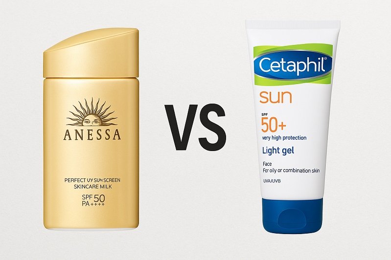 Anessa vs Cetaphil