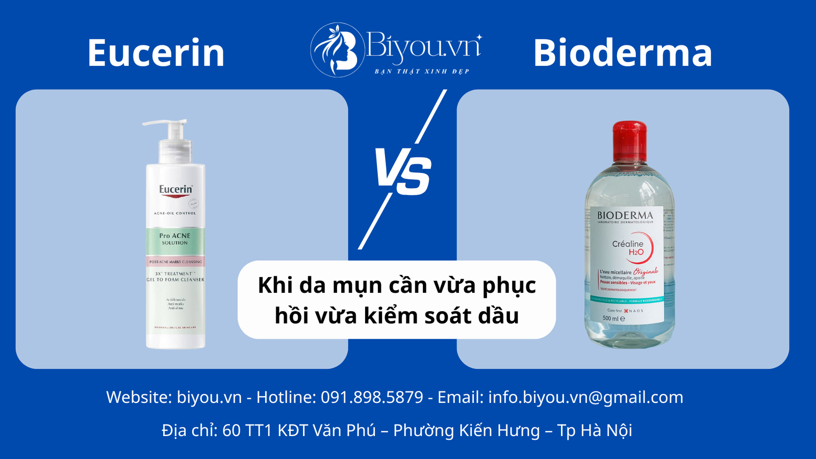 Bioderma vs Eucerin