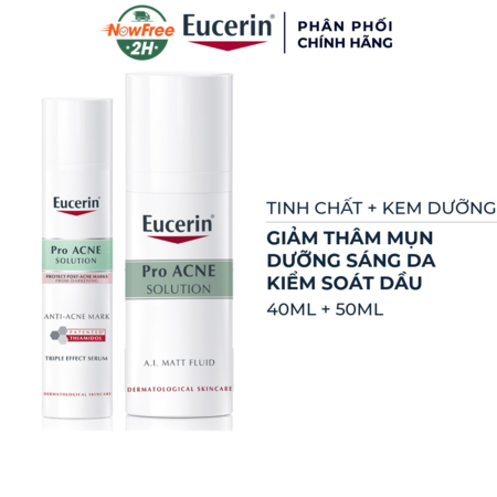 Combo Eucerin Tinh Chất Giảm Thâm Mụn 40ml + Kem Dưỡng Kiểm Soát Dầu 50ml 01